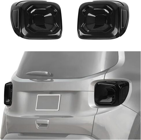 RT-TCZ Smoked Black Tail Light Lamp Cover Guard Trim Decoration Exterior Accessories for Jeep Renegade 2019-2025 in Kuwait