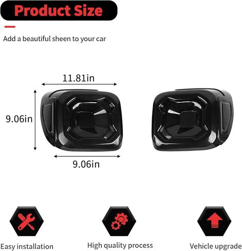 RT-TCZ Smoked Black Tail Light Lamp Cover Guard Trim Decoration Exterior Accessories for Jeep Renegade 2019-2025 in Kuwait
