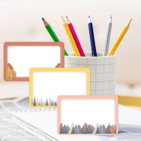 120 Pcs Moving Mountain Name Tags,3.5x2.25 Inches Colorful Self Adhesive Name Tags Label Stickers Camp Decorative Labels for Summer Camping Party Family Back to School Desk Office Classroom Home in Saudi Arabia