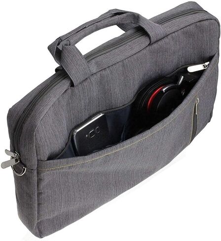 Navitech Grey Sleek Water Resistant Travel Bag - Compatible with Dell Precision 3590 15.6" Workstation Laptop in Kuwait