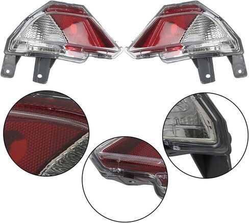 GXYWADY Rear Bumper Reflector Light Stop Lamp Replacement for Toyota RAV4 2016-2018 814800R040 TO2883107 814900R040 TO2882107 Left & Right in Kuwait