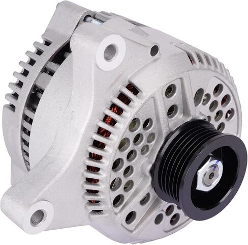 MOCA Alternator fits For Ford 1995-1999 Crown Victoria 4.6L, 2002-2003 E150 4.6L 5.4L, 2002-2003 E250 E350 E450 5.4L 6.8L, 2000-2005 Excursion 5.4L 6.8L, w/D shaped Alt Plug, for 130 Amp ONLY in Kuwait