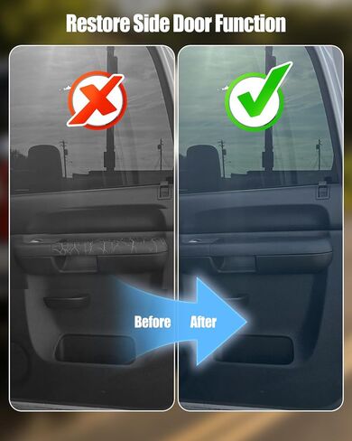 Side Armrest Repair Kit Compatible with Chevy Silverado/GMC Sierra 1500 2500HD 3500HD 2010–2014 Door Panel with Release Handle Below Armrest (Black) in Saudi Arabia