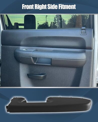 Side Armrest Repair Kit Compatible with Chevy Silverado/GMC Sierra 1500 2500HD 3500HD 2010–2014 Door Panel with Release Handle Below Armrest (Black) in Saudi Arabia