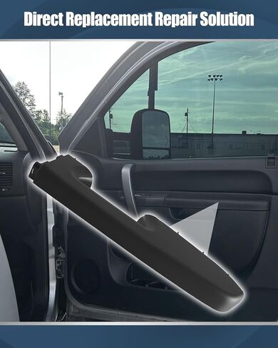 Side Armrest Repair Kit Compatible with Chevy Silverado/GMC Sierra 1500 2500HD 3500HD 2010–2014 Door Panel with Release Handle Below Armrest (Black) in Saudi Arabia