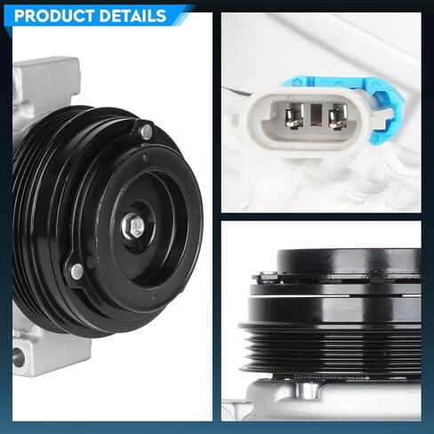 AC Air Conditioner Compressor Repair Kit fit for Chevrolet Silverado 1500,1500 HD,2500 HD,3500,fit for GMC Sierra 1500/1500/HD/2500 HD,fit for Cadillac Escalade EXT 2002-2006,for KT-4052 in Saudi Arabia