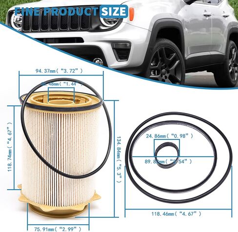 6.7 الكمون فلتر الوقود 68157291AA متوافق مع 2010 دودج رام 6.7L الكمون رام 2500 3500 4500 5500 6.7L ديزل 2011 2012 2013 2014 2015 2016 2017 2018 2019 2020 2021 2022 2023 2024 68065608AA in Kuwait