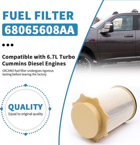 6.7 الكمون فلتر الوقود 68157291AA متوافق مع 2010 دودج رام 6.7L الكمون رام 2500 3500 4500 5500 6.7L ديزل 2011 2012 2013 2014 2015 2016 2017 2018 2019 2020 2021 2022 2023 2024 68065608AA in Kuwait