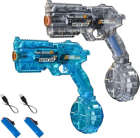 2 Pack Electric Water Gun, Water Guns for Adults, Magazine Large Capacity Automatic Water Gun,for Pool, Beach, Outdoor Activities in Saudi Arabia
