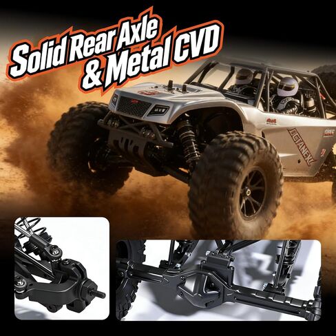 Octane 1/10 Scale 4WD Brushless High-Speed RC Cars for Adults, 55+ KM/H RTR Remote Control Car, Off-Road Electric Sand Buggy for Desert/Rock Crawling - Ready to Run in Saudi Arabia