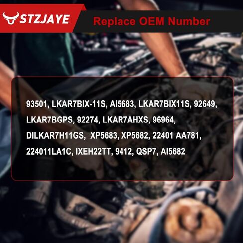 شمعات إشعال إيريديوم 4 عبوات 93501 LKAR7BIX-11S متوافقة مع 2013-2017 Honda Accord 2.4، 2016-2020 Honda Civic 2.0، 2009-2015 Toyota Corolla 1.8، لـ CR-V لـ 350Z لـ Altima لـ Maxima in Kuwait