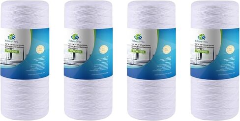 CFS – 2 Pack Polypropylene String Wound Water Filter Cartridges Compatible with Culligan Sediment Filter, Heavy Duty Well Water Filter Models – Whole House Replacement Filter Cartridge – 5 Micron in Kuwait