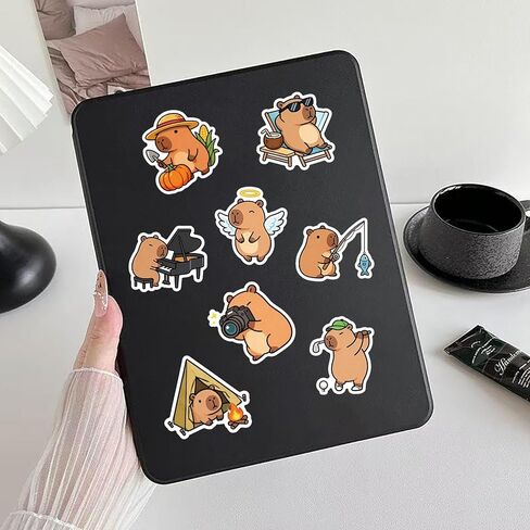 50PCS Capybara Stickers, Kawaii Stickers for Water Bottle, Laptop, Guitar, Suitcase, Cute Animal Decals for Girls Boys Classroom Prizes in Saudi Arabia