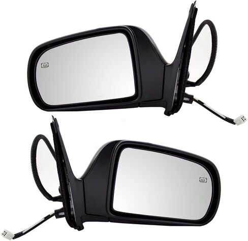 Brock Replacement Driver and Passenger Power Side View Mirrors Heated Compatible with 1998-2003 Sienna Van 87940-08061 87910-08061 in Kuwait