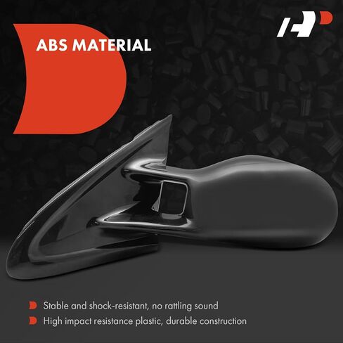 A-Premium Driver Side Power Door Mirror - Compatible with Chrysler Cirrus 1995-2000 & Dodge Stratus 1995-2000 & Plymouth Breeze 1996-2000 - Heated Manual Folding Black Outside Rear View Mirror in Kuwait