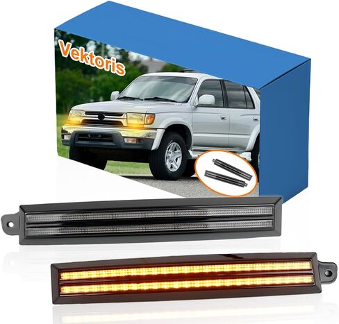 LED Front Bumper Headlight Side Marker Light fog for 1996-2002 Toyota 4Runner, Amber Daytime Running Light DRL & Sequential Turn Signal Lamp Replace Front Trim, OEM# TO1089103,TO1088103 in Kuwait