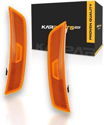 KarParts360 لسيارة Hyundai Santa Cruz 2022 2023 2024 مصباح تحديد جانبي جانب السائق | الجبهة | العنبر | الصمام | غلاف بلاستيك ABS | عدسة بلاستيكية PMMA | مرفق إضافي | مع لمبات | نموذج تشيكوسلوفاكيا | HY2570104 in Kuwait