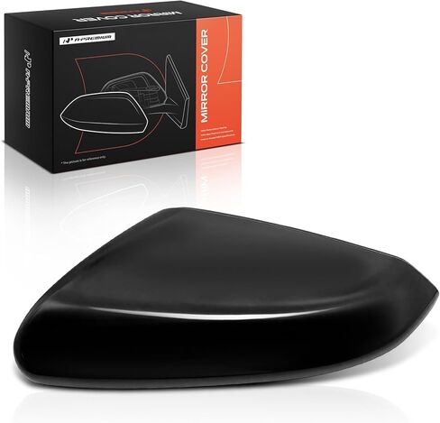 A-Premium Passenger Side Rearview Mirror Cover Cap - Compatible with Honda Civic 2016 2017 2018 2019 2020 - Smooth Black in Kuwait