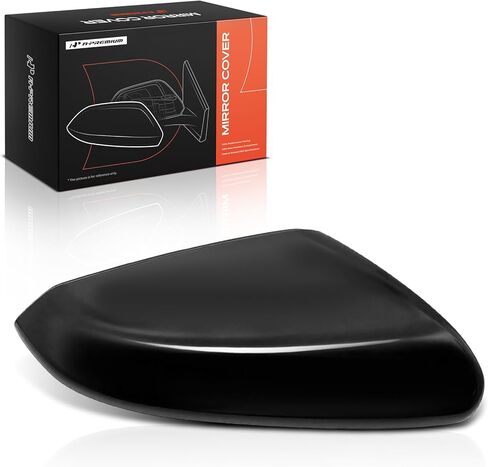 A-Premium Passenger Side Rearview Mirror Cover Cap - Compatible with Honda Civic 2016 2017 2018 2019 2020 - Smooth Black in Kuwait