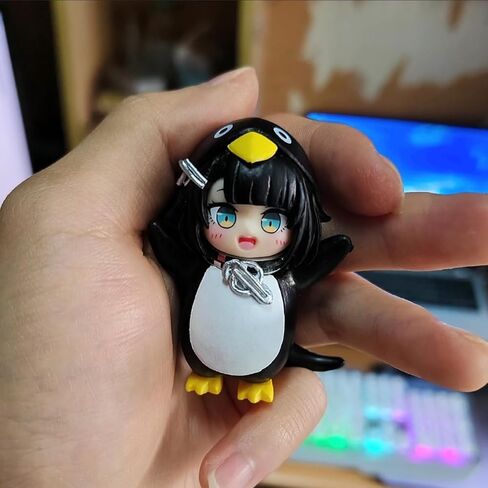 Arknights: Endfield‌ Endmin Gugugaga Cute Mini Figure Little Penguin Anime Game Characters PVC Desktop Ornaments Fans Gifts 2.4in in Saudi Arabia