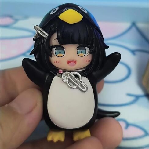 Arknights: Endfield‌ Endmin Gugugaga Cute Mini Figure Little Penguin Anime Game Characters PVC Desktop Ornaments Fans Gifts 2.4in in Saudi Arabia
