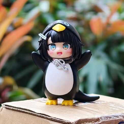 Arknights: Endfield‌ Endmin Gugugaga Cute Mini Figure Little Penguin Anime Game Characters PVC Desktop Ornaments Fans Gifts 2.4in in Saudi Arabia