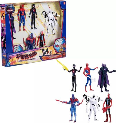 مجموعة Marvel Spider-Man Across the Spider-Verse Ultimate Showdown، شخصيات مجسمة مقاس 15.24 سم in Kuwait