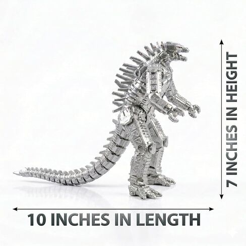 JAYKENIXO Monster Action Figures Set, Cyborg Gorilla & Mecha Dinosaur Toy Set, Detailed Collectible Creatures, Gift for Kids & Collectors, 7–8 Inch Figures in Saudi Arabia