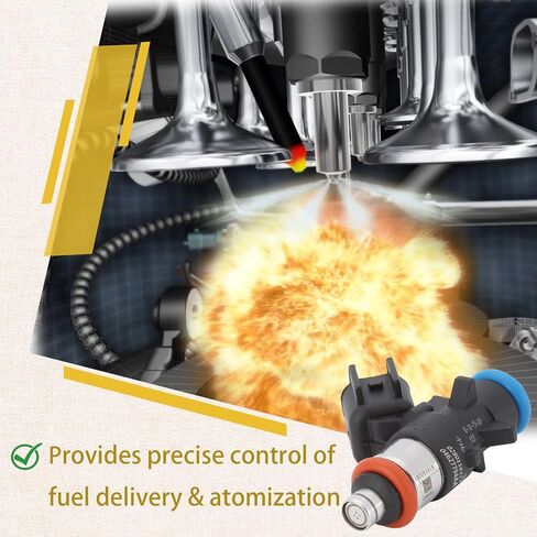 (Set of 6) 04627794AA Fuel Injectors,Compatible with/Jeep 3.2 Cherokee 2014-2017,Replace OE#0280158313 in Kuwait