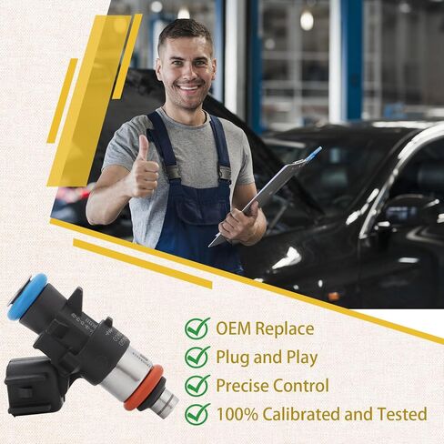 (Set of 6) 04627794AA Fuel Injectors,Compatible with/Jeep 3.2 Cherokee 2014-2017,Replace OE#0280158313 in Kuwait