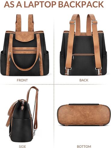 SYTRAH Laptop Bag for Women Small Backpack Purse in Saudi Arabia