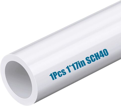 10 Pcs 1/2 Inch PVC Pipe 16" Long White Sch40 Industrial PVC Pipes, Greenhouse, Garden, Workshop, Farm, Furniture Grade for Home in Saudi Arabia