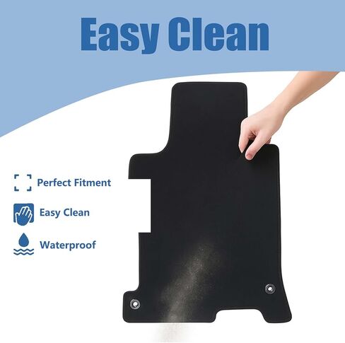 FZJDSD Black 4Pcs Front & Rear Floor Mats Carpet Velour Replacement Compatible with Honda Accord 2003 2004 2005 2006 2007 in Kuwait