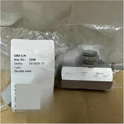 1PCS Throttle Valves GRO/GRLA/GR-M5-1/8-1/4 - QS 4-6-8-10 -RS -D -B(GR-QS-8 193970) in Saudi Arabia