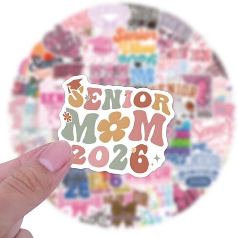 50Pcs Senior 2026 Stickers, Preppy 2026 Coquette Bows 2026 Stickers, Cute Girly High School Sticker for Student 2026 Senior Sticker Graduation Class of 2026 Gifts in Kuwait