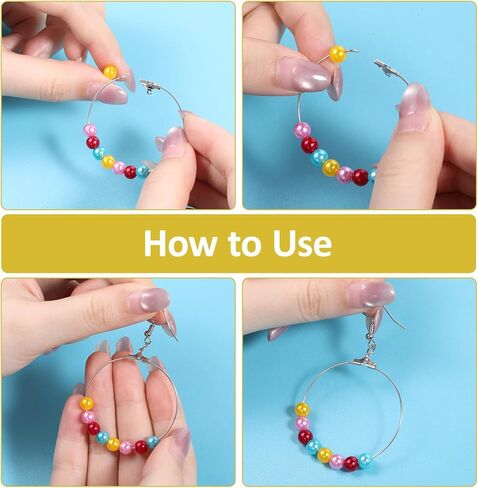 200Pcs Earring Hoops for Jewelry Making, Silver Gold Earring Making Hoop Kit for DIY Craft (Teardrop and Round) in Kuwait