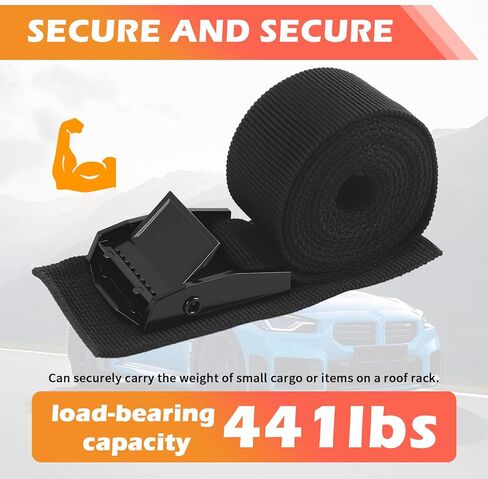 2PCS 1" x 3.3' Car Lashing Straps with Buckles,Adjustable Tie Down Straps Hold up to 440lbs,Heavy Duty Cam Buckle Tie Down Strap Car Accessories for Cargo Trucks Kayaks in Saudi Arabia