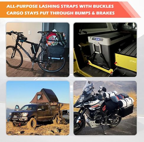 2PCS 1" x 3.3' Car Lashing Straps with Buckles,Adjustable Tie Down Straps Hold up to 440lbs,Heavy Duty Cam Buckle Tie Down Strap Car Accessories for Cargo Trucks Kayaks in Saudi Arabia