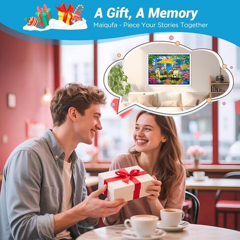 500 Piece Puzzles for Adults, Beautiful Courtyard with Bird and Flowers Puzzle for Adults Teens Seniors, Colorful Cottage Garden Landscape Puzzle 500 Piece,Family Activity Great Gift for Family Friend in Kuwait