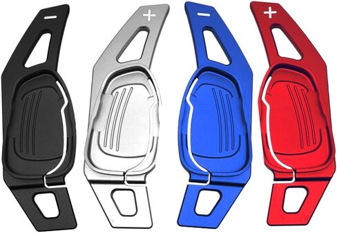 Paddle Shifter Extensions for For Audi A5 RS7 S6 S8 SQ5 RS3 S3 S5 RS6 Metal Steering Wheel Paddle Shifter Trim Cover Interior Decoration Accessories-Red in Saudi Arabia