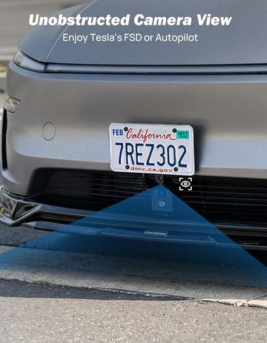 JOYTUTUS Front License Plate Holder Compatible with Model Y (2026) Premium/Juniper Lockable & Height-Adjustable Anti-Theft Bracket, No Drill Installation, Fits Original Grille in Kuwait