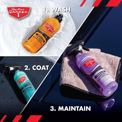 Jay Leno’s Garage Ceramic Speed Detailer Spray Quick Car Detailer for Cars Trucks Motorcycles and Watercraft Enhances Gloss Slickness Hydrophobic Protection Boosts Ceramic Coatings (16 OZ) in Saudi Arabia
