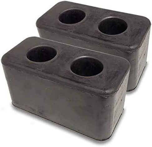 2X Molded Rubber Bumper Dock Buffer 6" x 2-7/8" x 3-1/4" for Chassis/Trailers/Truck/Flatbed/Reefer with Steel Washer (4502-1267) in Kuwait