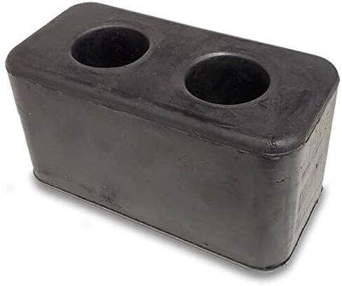 2X Molded Rubber Bumper Dock Buffer 6" x 2-7/8" x 3-1/4" for Chassis/Trailers/Truck/Flatbed/Reefer with Steel Washer (4502-1267) in Kuwait