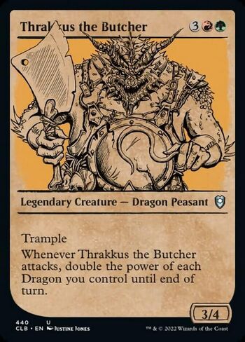 Magic: the Gathering - Thrakkus The Butcher (440) - Showcase - Battle for Baldur's Gate in Kuwait