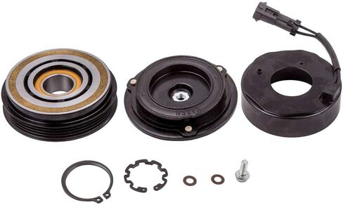 AC Compressor Clutch Kit (4 GROOVE PULLEY, BEARING, COIL, PLATE) FITS: 2005-2006 GMC SIERRA 1500 HD 8CYL 6.0L in Kuwait