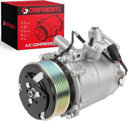 AC Compressor Compatible with Honda CR-V(for EX/EX-L/LX Models Only)2.4L 2007-2014, Honda Civic L4 2.4L(Only for Si Models)2012-2015,Acura RDX 2007-2012 2.3L 38810RWCA02 98580 in Saudi Arabia