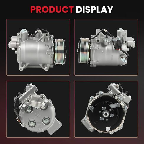 AC Compressor Compatible with Honda CR-V(for EX/EX-L/LX Models Only)2.4L 2007-2014, Honda Civic L4 2.4L(Only for Si Models)2012-2015,Acura RDX 2007-2012 2.3L 38810RWCA02 98580 in Saudi Arabia