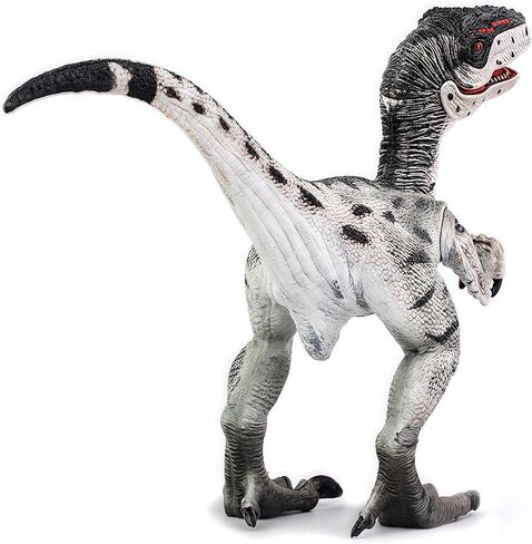 Gemini&Genius Velociraptor Dinosaur Toy for Kids, Raptor Dinosaur Action Figure with Movable Jaw and Hands, Realistic Dino World Toy as Gift and Collection Model for Kids Todders in Kuwait