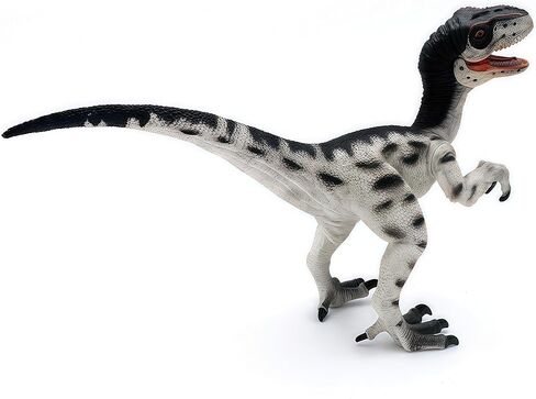 Gemini&Genius Velociraptor Dinosaur Toy for Kids, Raptor Dinosaur Action Figure with Movable Jaw and Hands, Realistic Dino World Toy as Gift and Collection Model for Kids Todders in Kuwait